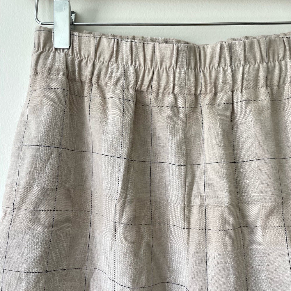 Zara linen cotton blend cropped pants. Size S. - Picture 4 of 5